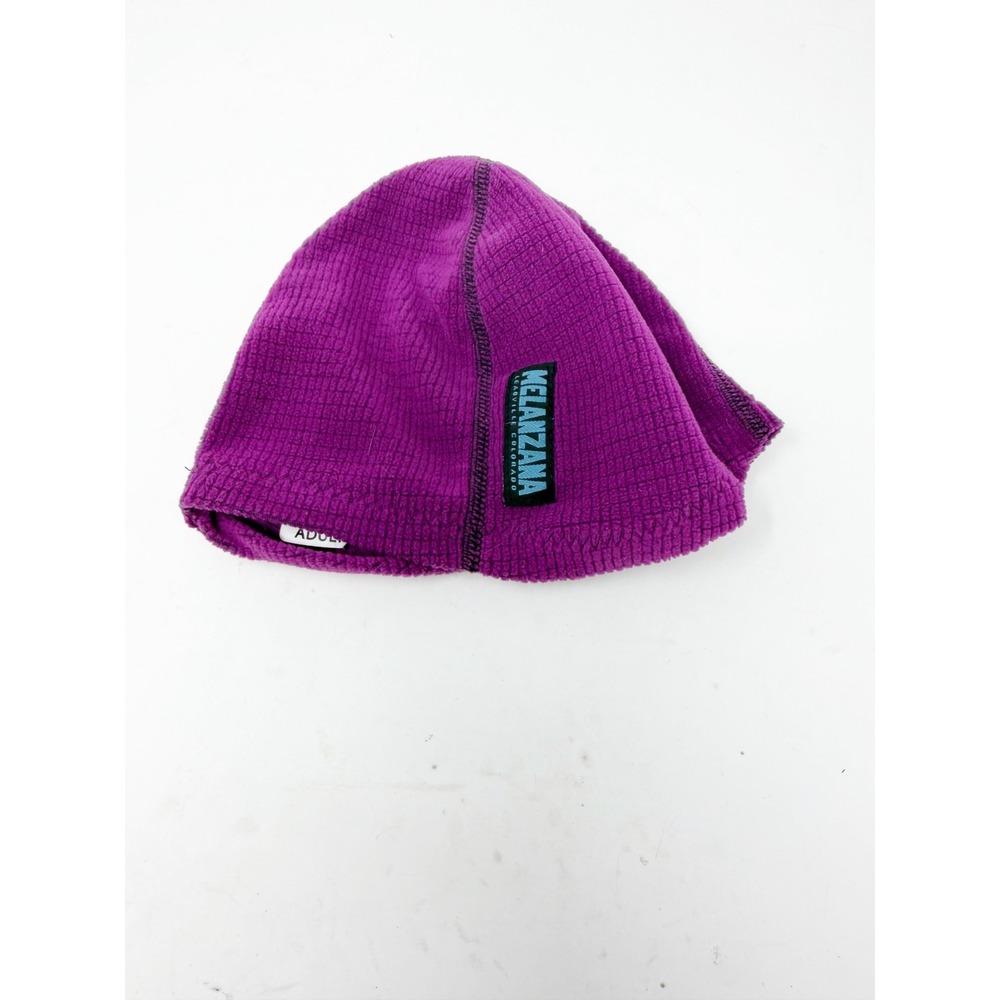 Melanzana Microgrid Beanie Fleece Warm Thermal Outdoor Ski Cap Hat Purple Adult